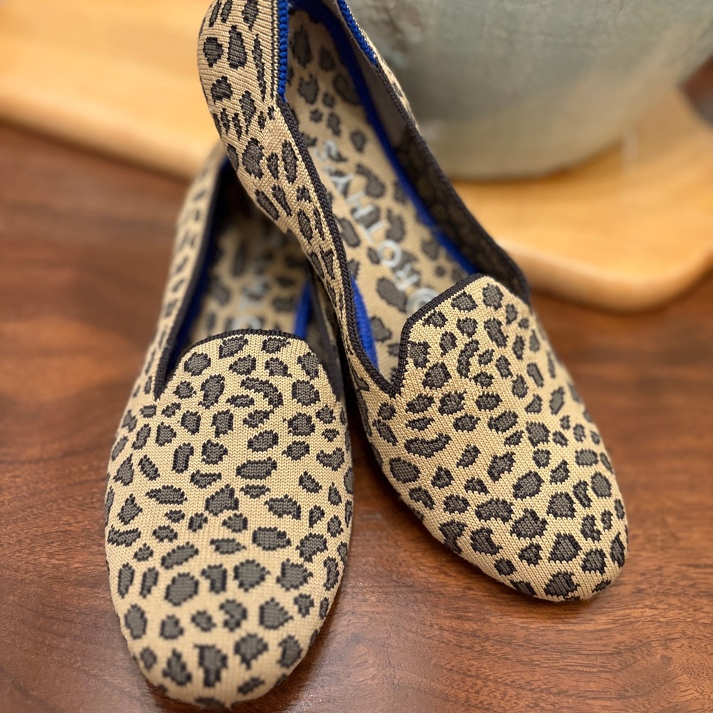 Leopard Print Rothy’s Women's Loafers size 6.5